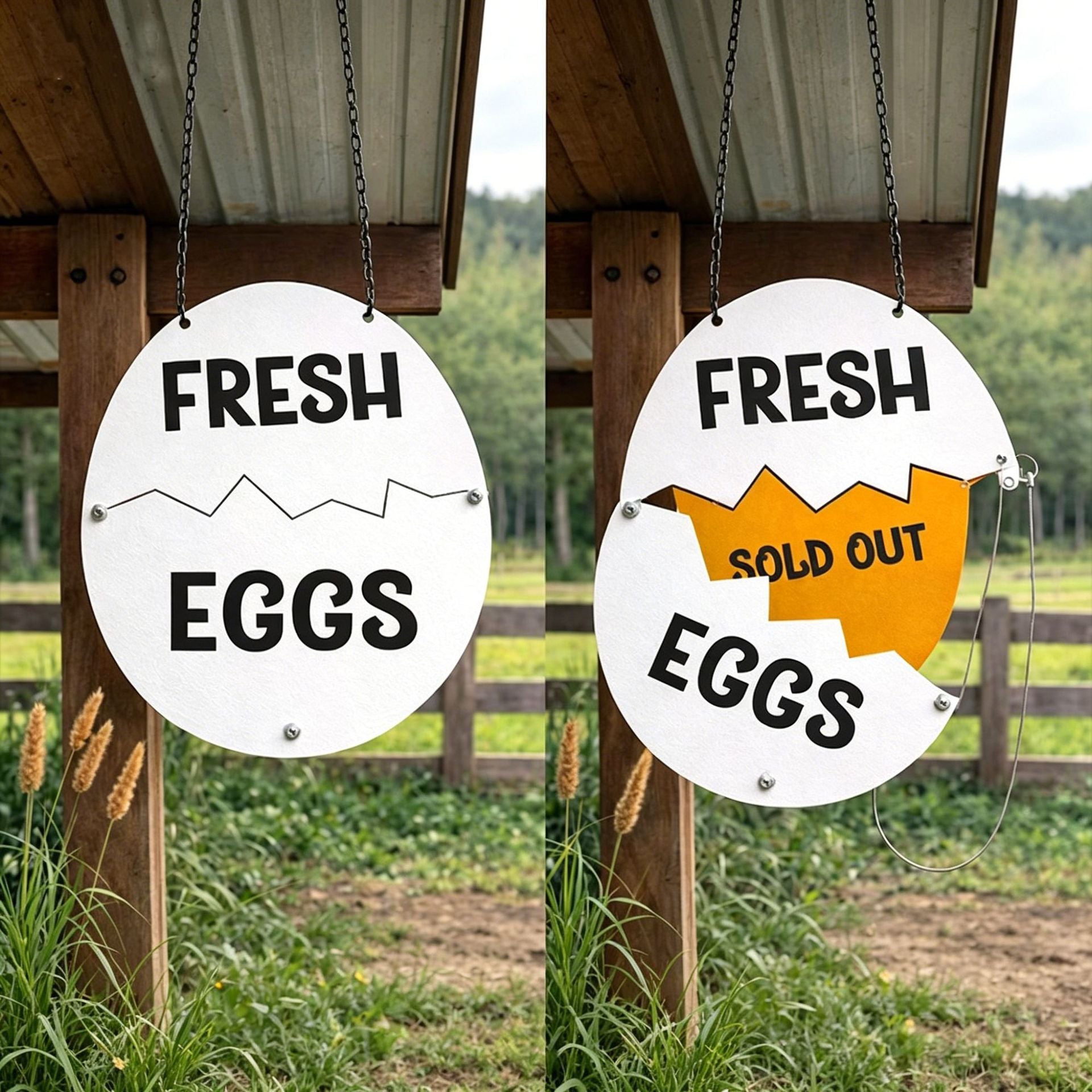 Farm Fresh Eggs Sign