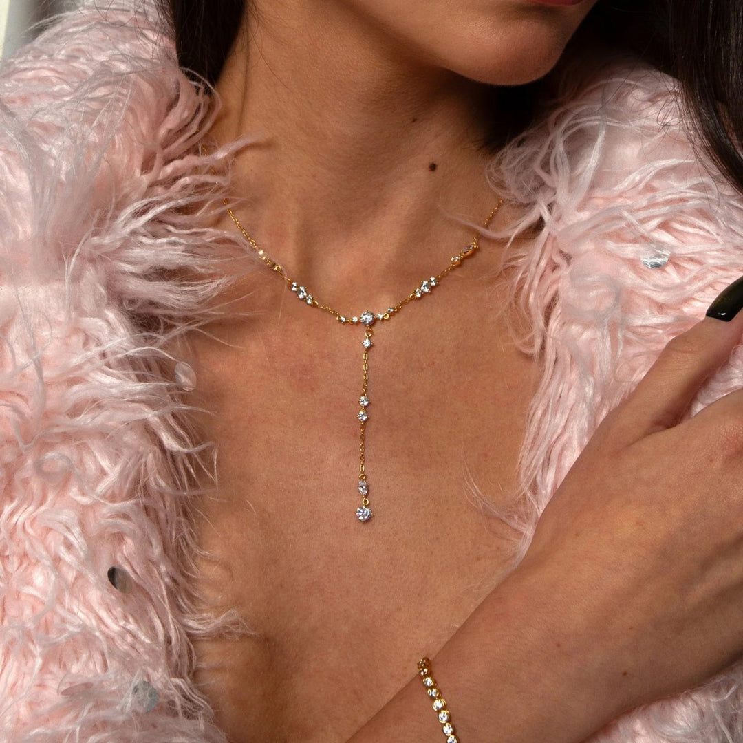 Aurora Gold Drop Necklace