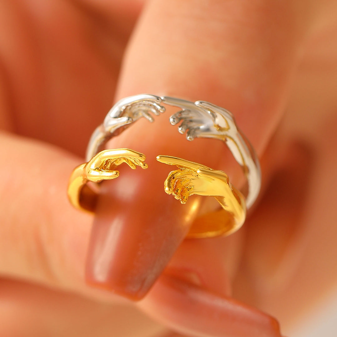 The Creation of Adam Adjustable Ring