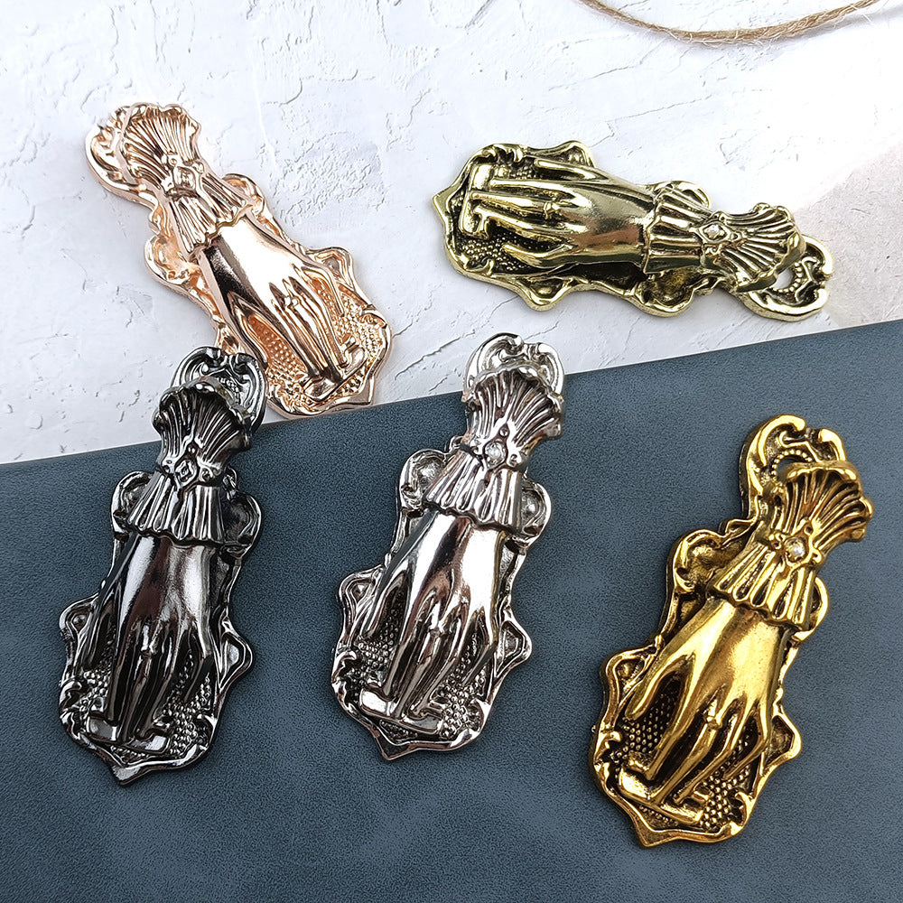 Vintage-style metal planner clip