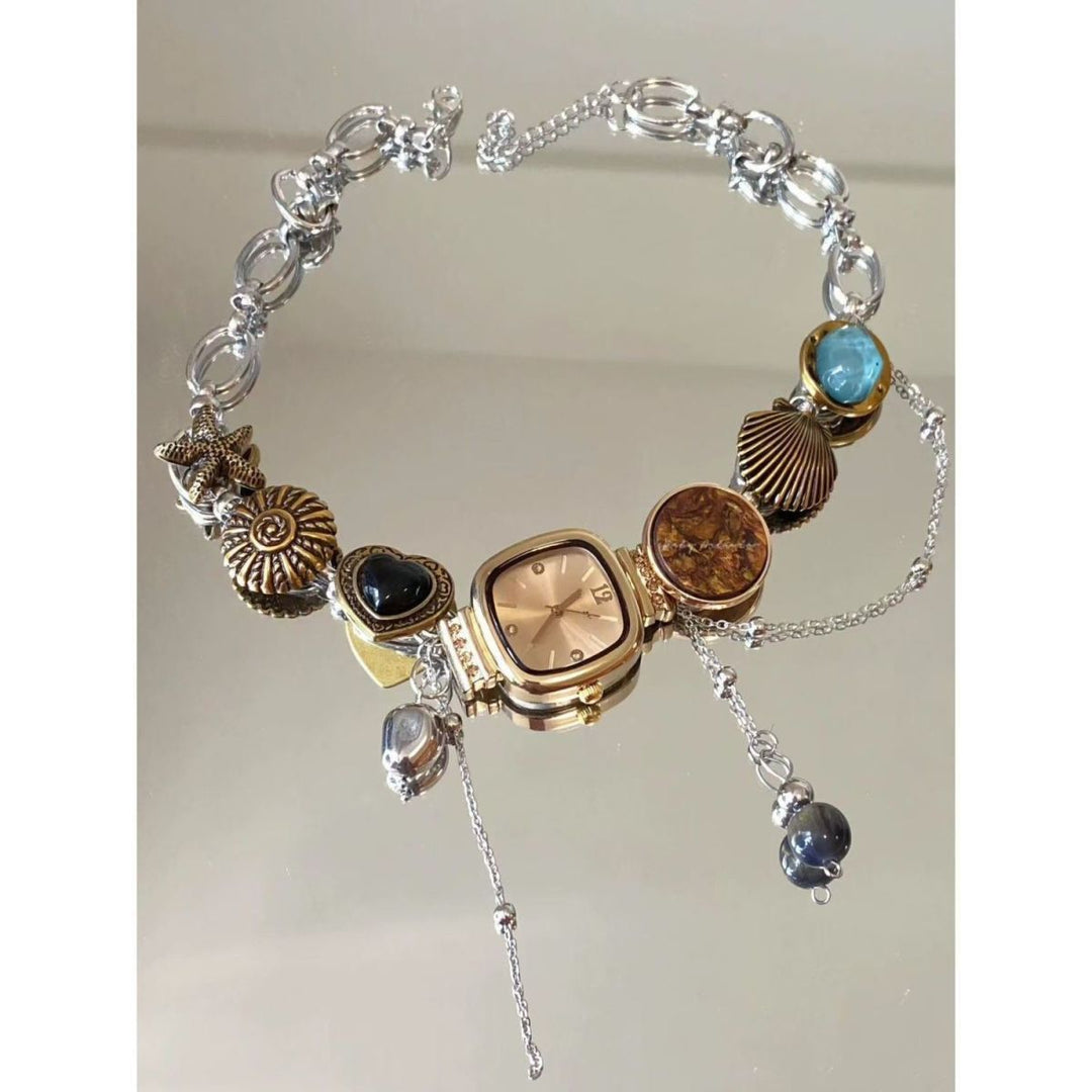 Ocean Charm Statement Necklace