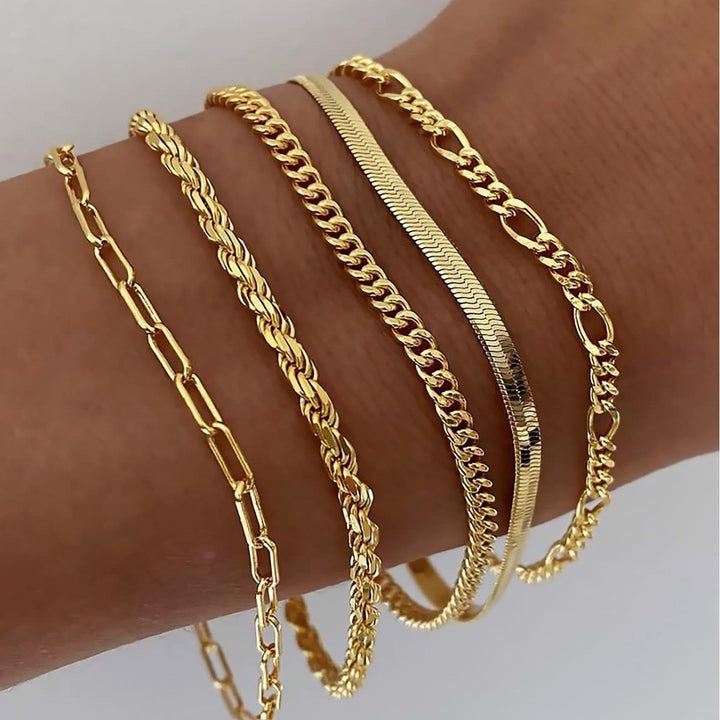 Maximalist Layered Bracelet Set