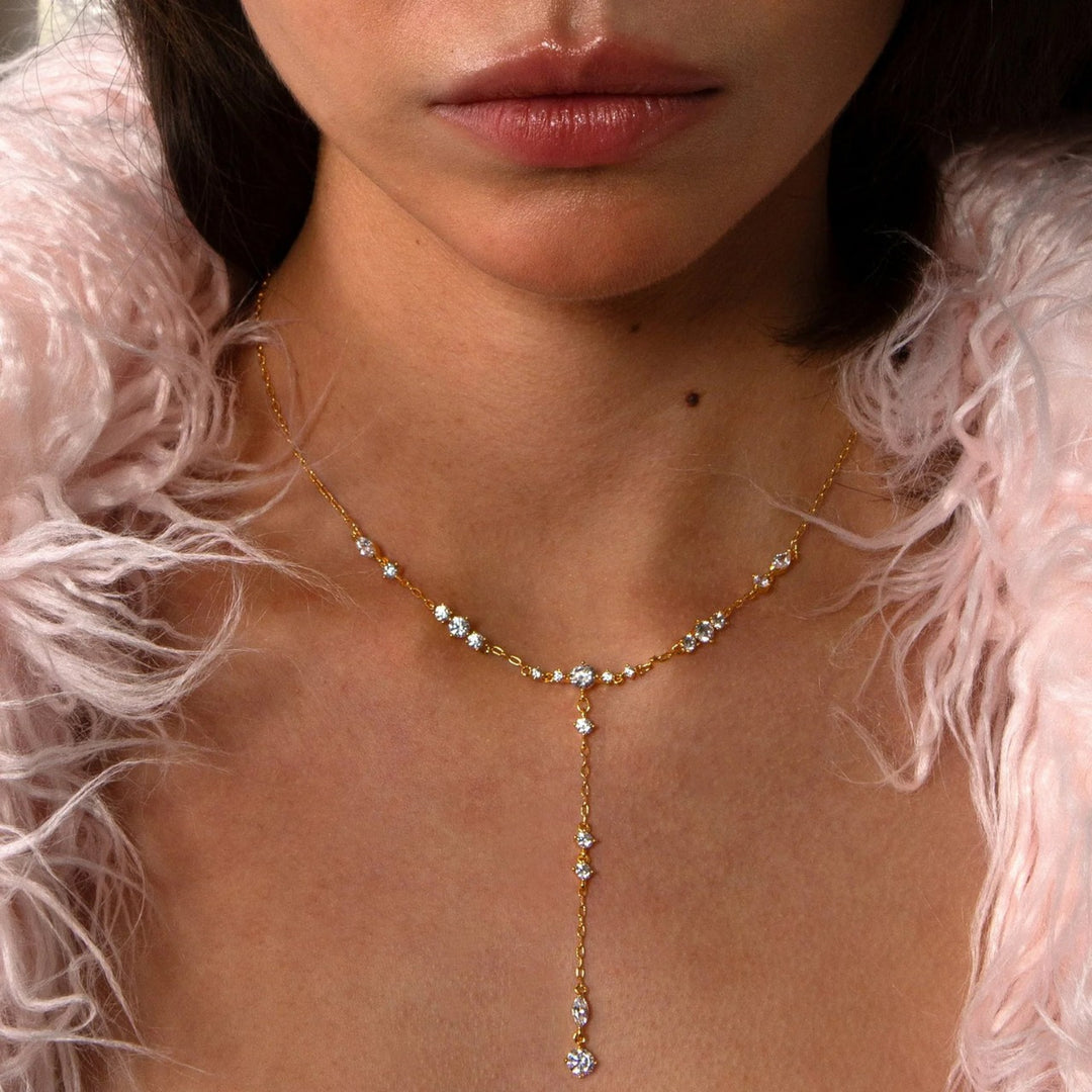 Aurora Gold Drop Necklace