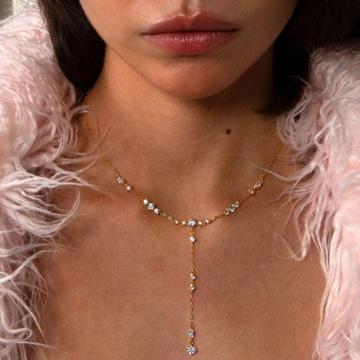 Aurora Gold Drop Necklace