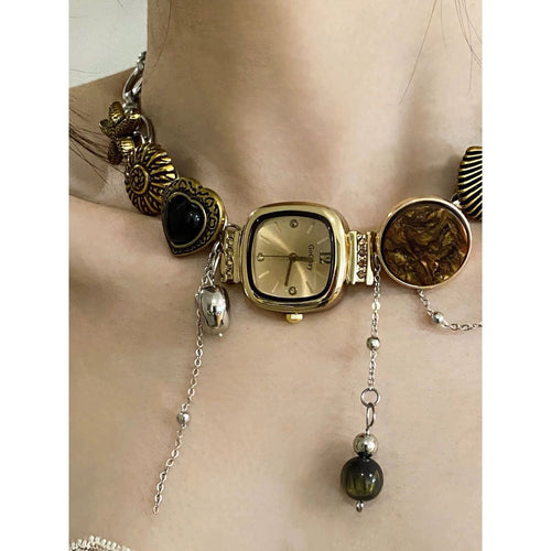 Ocean Charm Statement Necklace