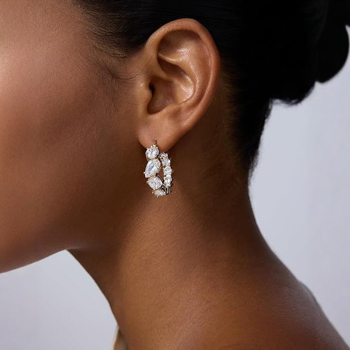 Marquise and Teardrop Earrings
