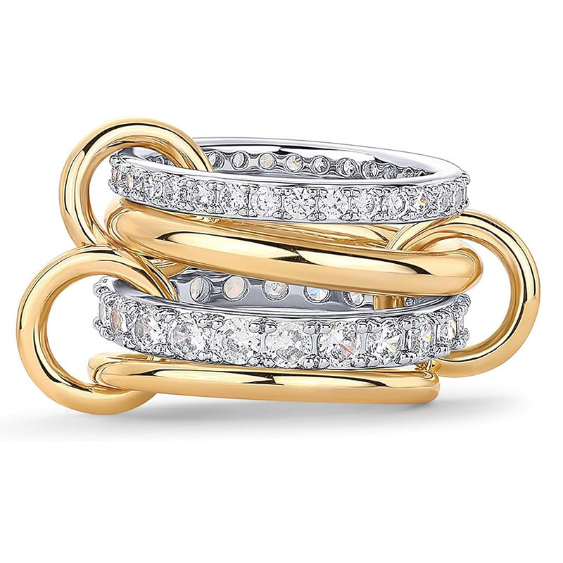 Interlocking stacking rings