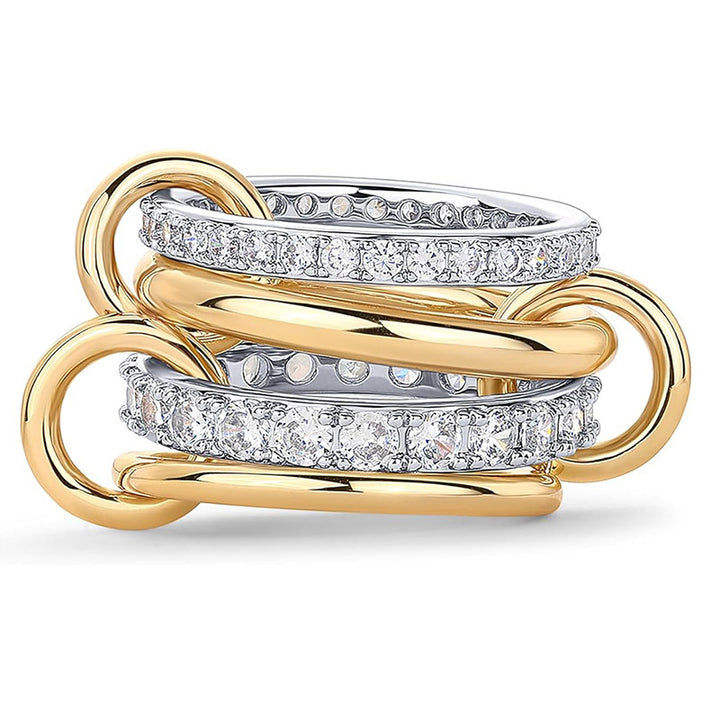 Interlocking stacking rings