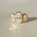 Oval Moissanite Diamond Ring