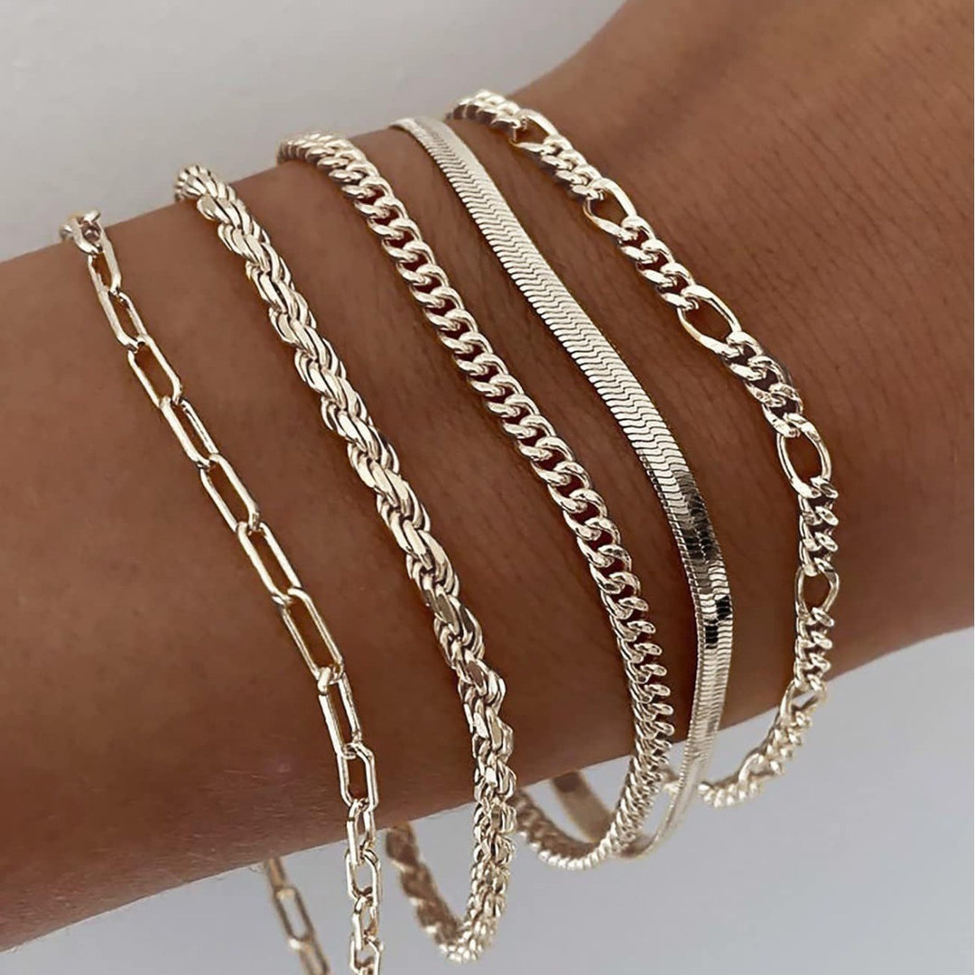 Maximalist Layered Bracelet Set