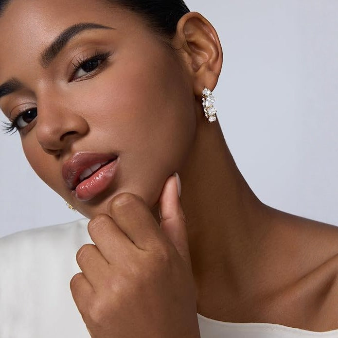 Marquise and Teardrop Earrings