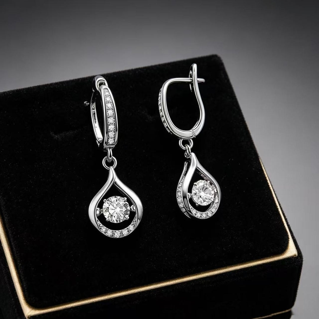 Moissanite Drop Earrings
