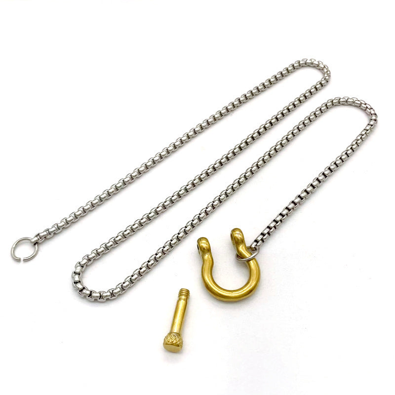Lucky Horseshoe Charm Necklace