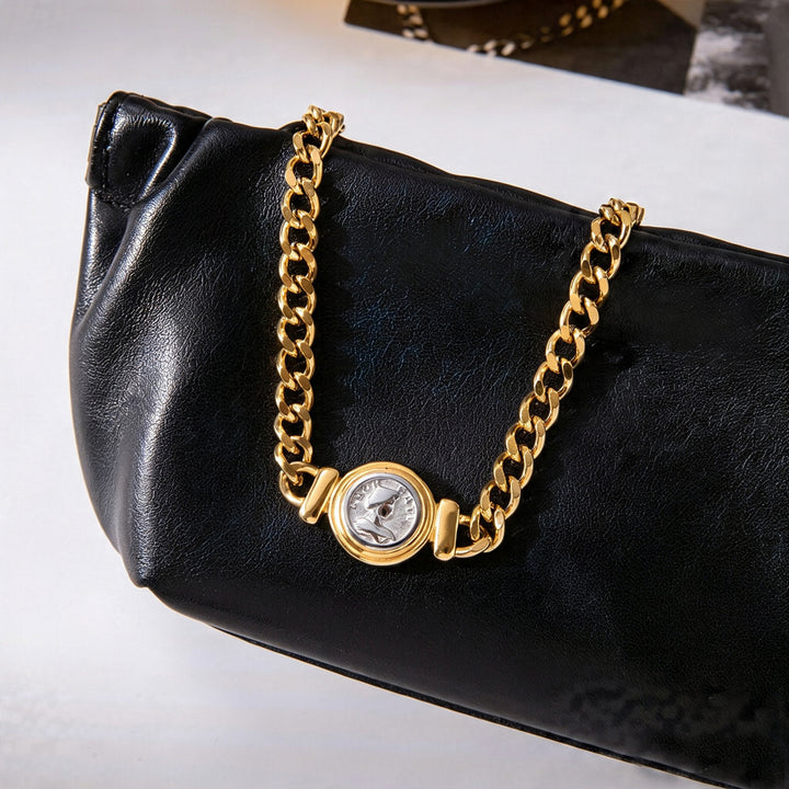 Coin pendant necklace