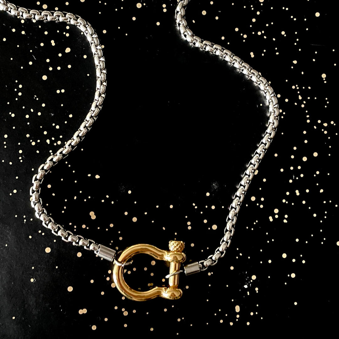 Lucky Horseshoe Charm Necklace