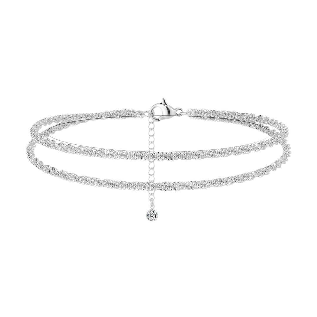 Double-Layer Flash-Shine Anklet