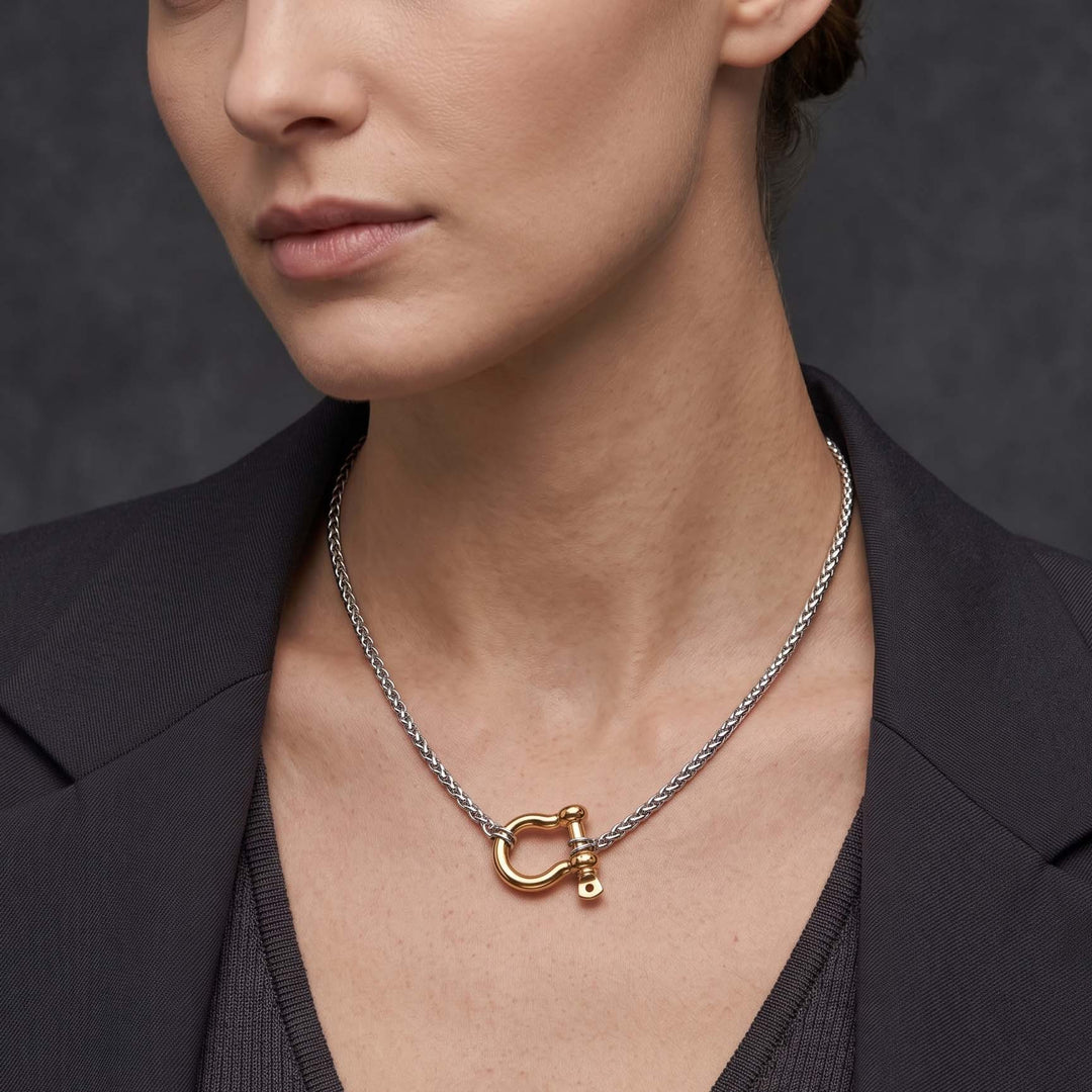 Lucky Horseshoe Charm Necklace