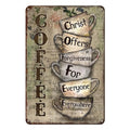 Retro coffee wall sign
