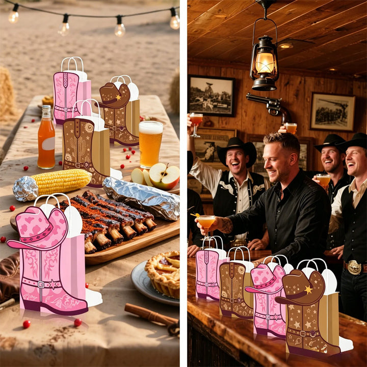 Cowboy Boot-Themed Party Favor Bags