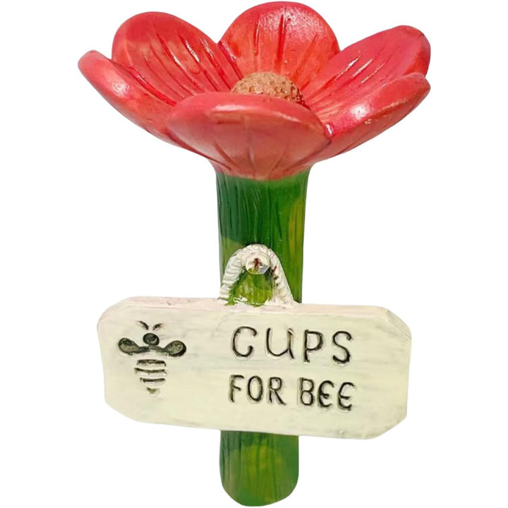 Flower-shaped resin water station