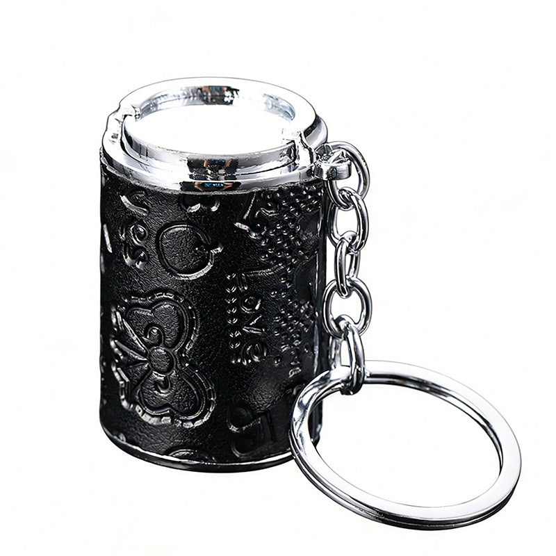 Portable coin bucket keychain