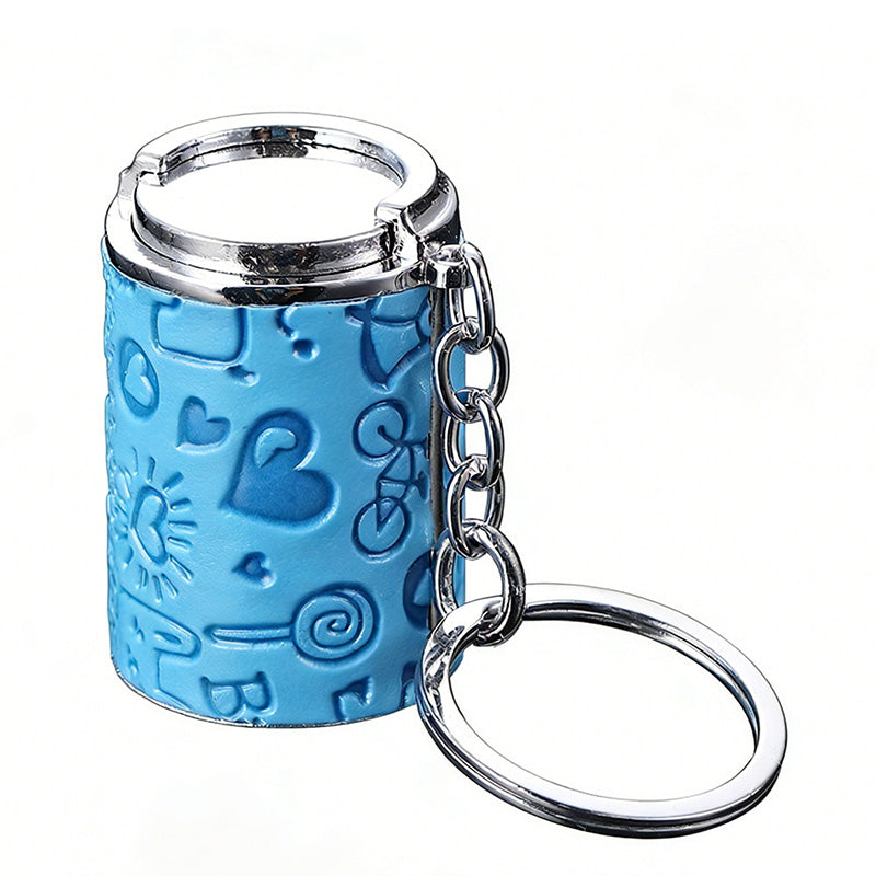 Portable coin bucket keychain