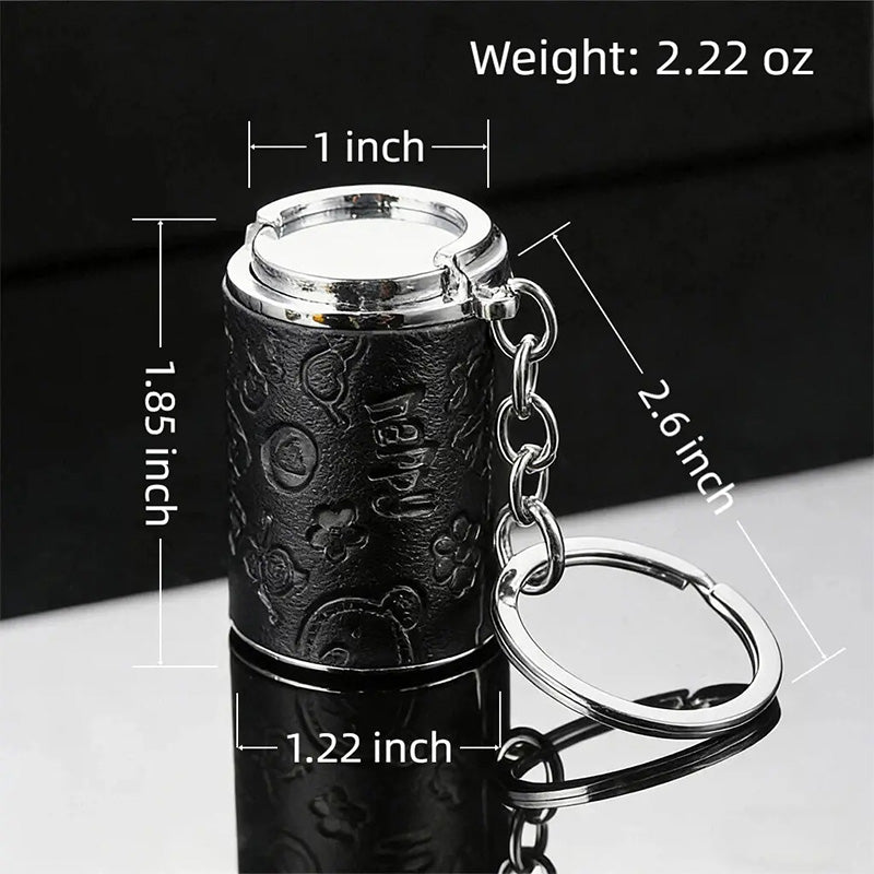 Portable coin bucket keychain