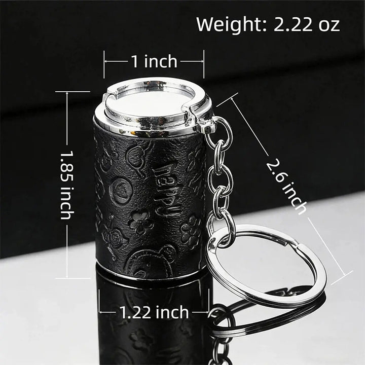Portable coin bucket keychain