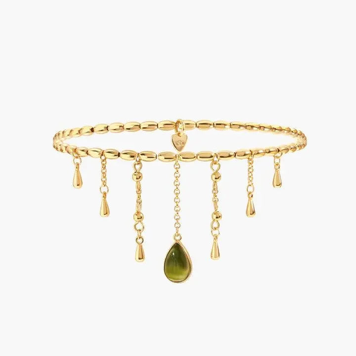 Vintage-style teardrop armlets and anklets