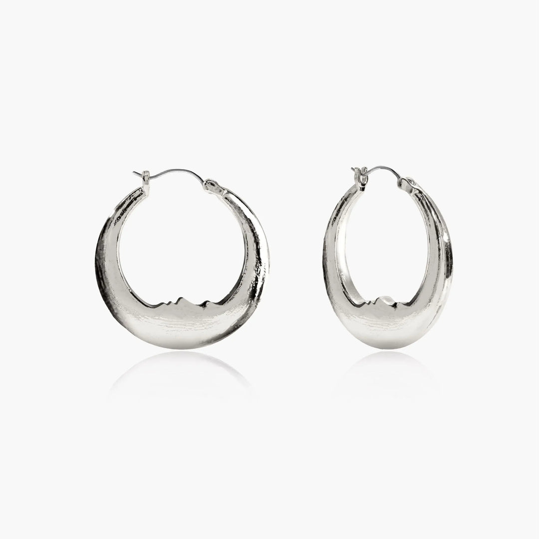 18K Gold-Plated Moon Earrings