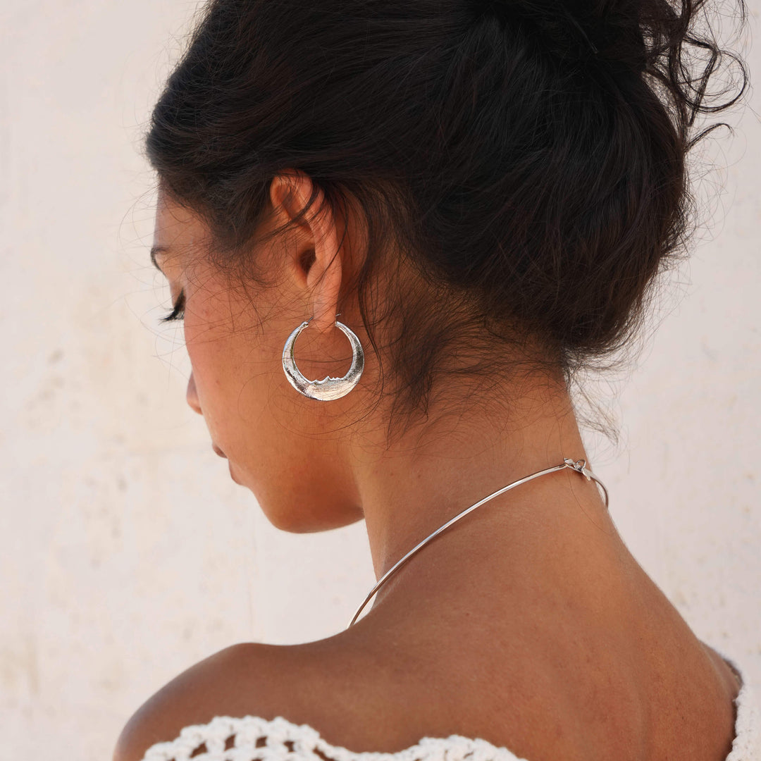18K Gold-Plated Moon Earrings