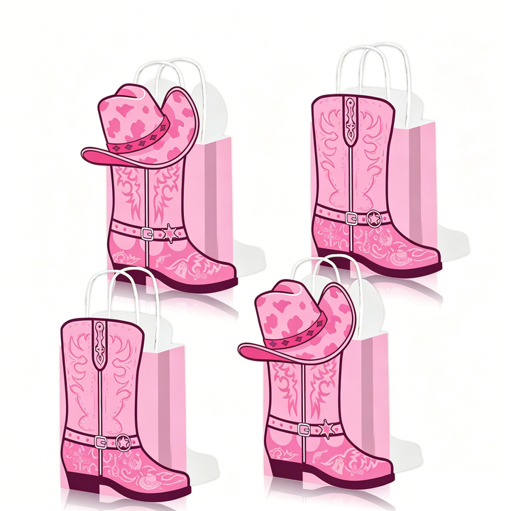 Cowboy Boot-Themed Party Favor Bags