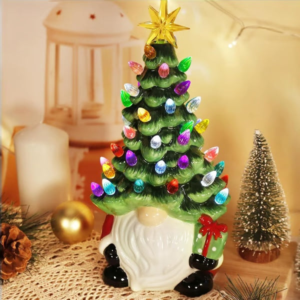 Lighted Christmas Gnome Tree