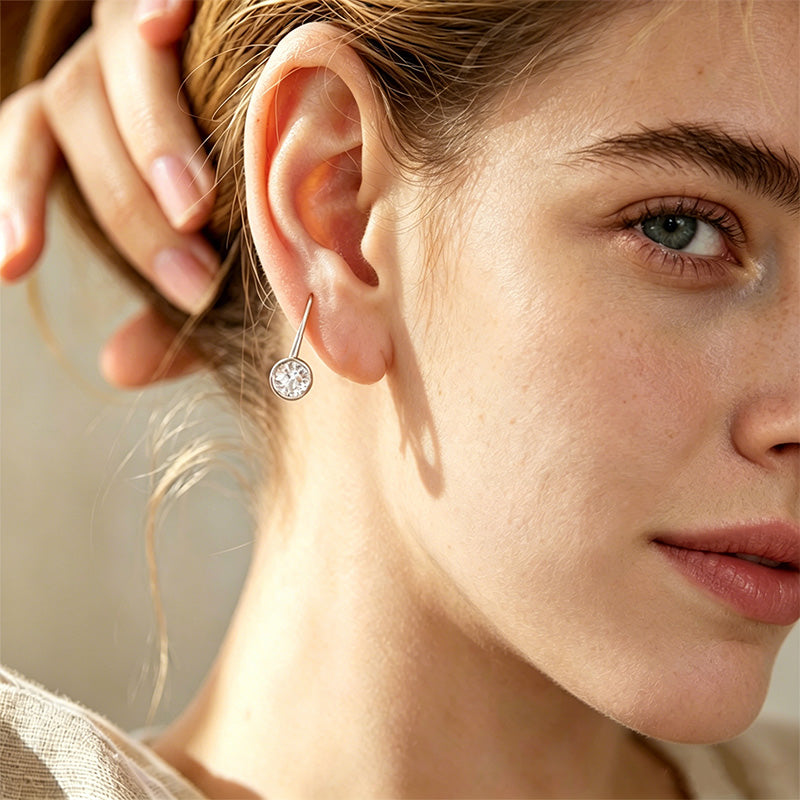 Luxe Bezel Earrings