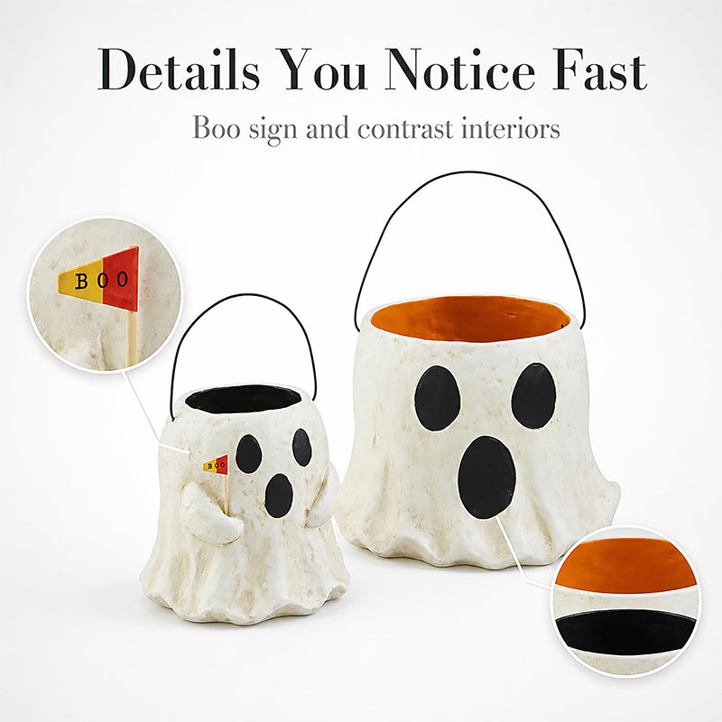 Ghost Candy Bucket Home Decor