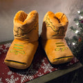 Cowboy Boot-Style Plush Slippers