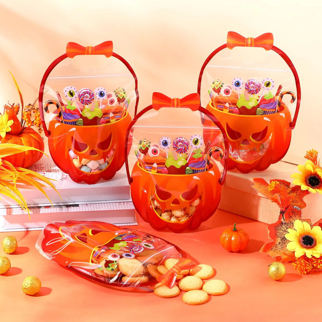Halloween Sealable Candy Bags with Handles