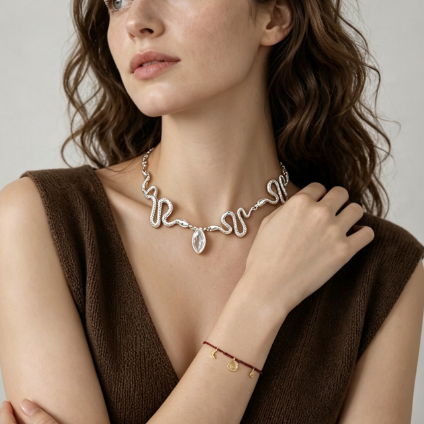 Golden Serpent Choker
