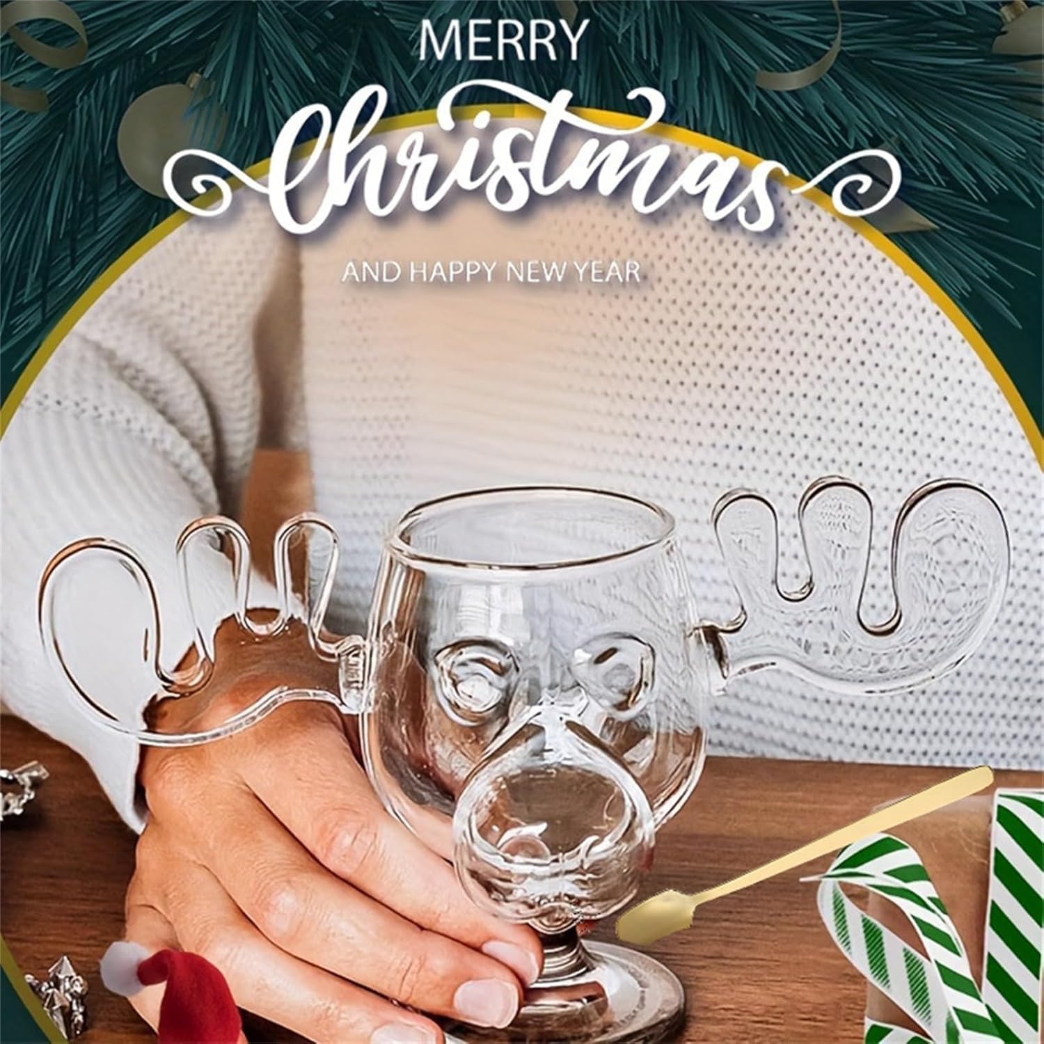 Glass Moose Mug