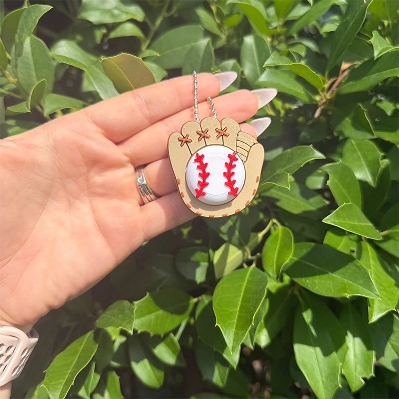3D Printed Decompressed Baseball Keychain