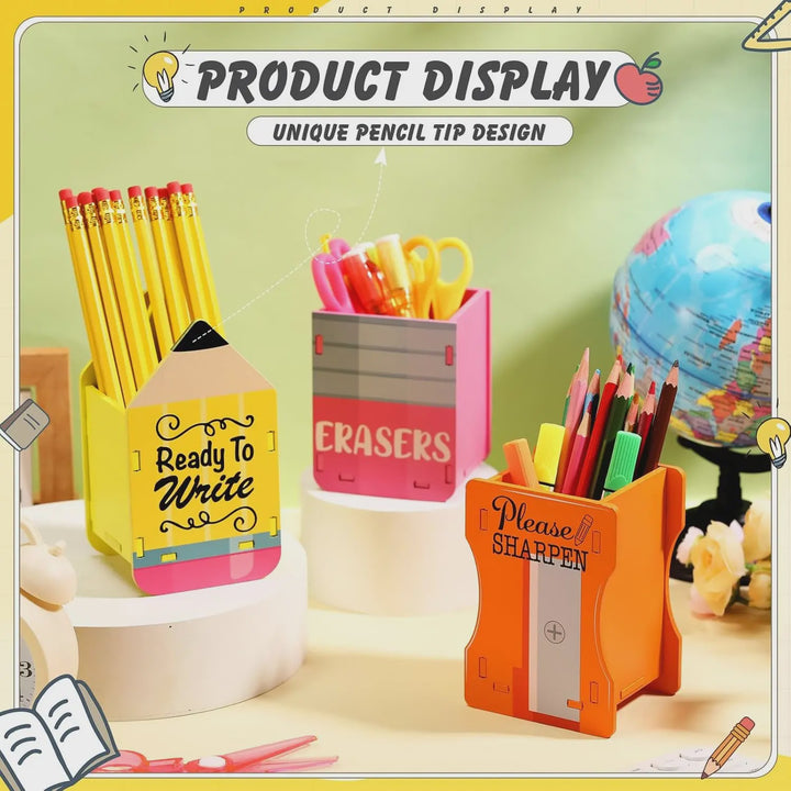 Wooden Cartoon Pencil Case