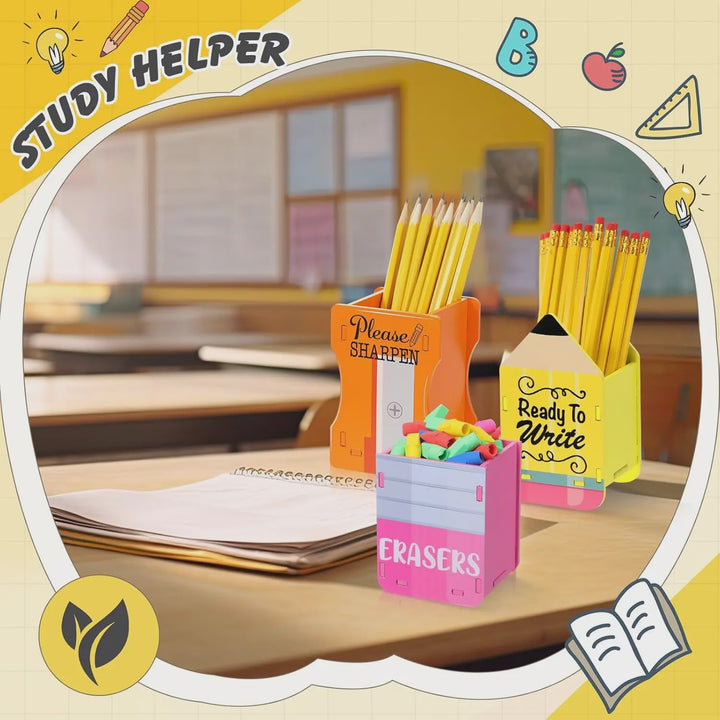 Wooden Cartoon Pencil Case