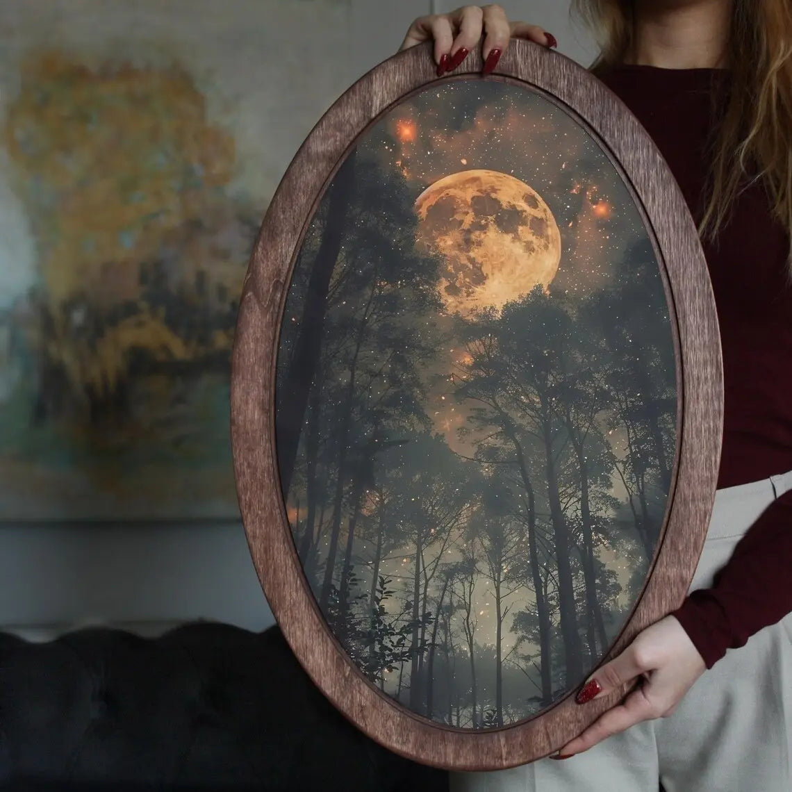 Wooden Starry Sky Decorative Art