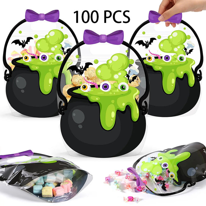 Halloween Sealable Candy Bags with Handles