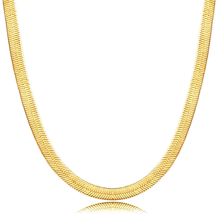 Layered snake chain necklace