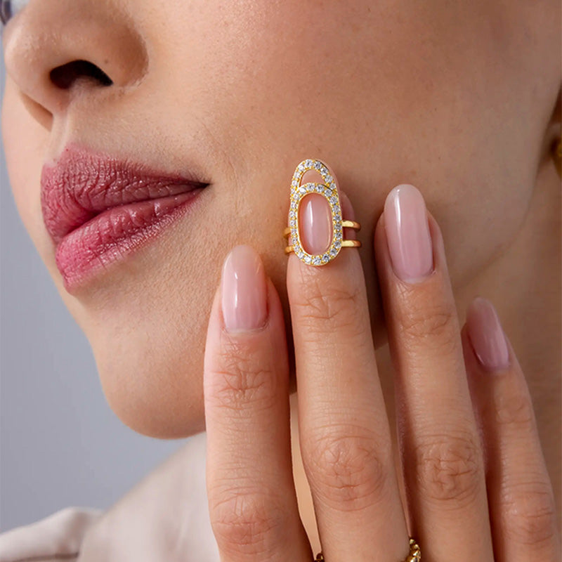 Adjustable and unique fashion ring