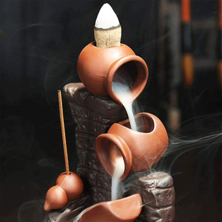Handmade Fragrant Waterfall Incense Burner Ornament