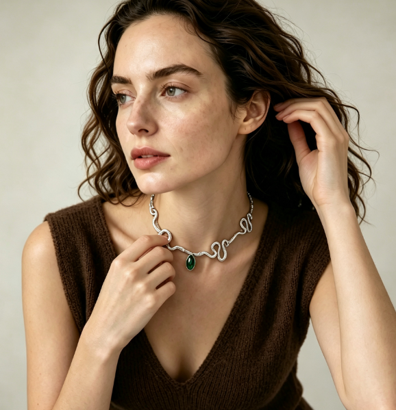 Golden Serpent Choker