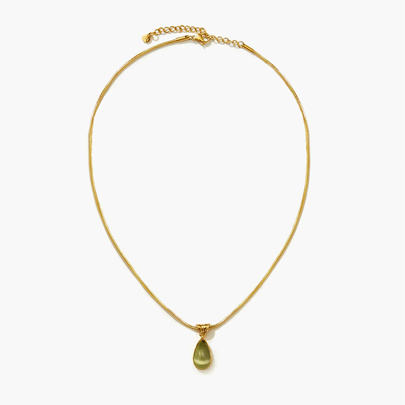 Retro teardrop-shaped clavicle chain