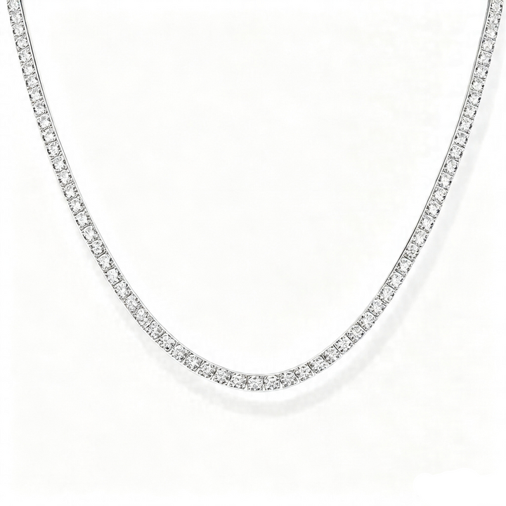 Full-diamond collarbone necklace